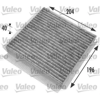 Bilde av VALEO CLIMFILTER PROTECT 698774 Kupéfilter Karbonfilter 198 202 40 SMART: Fortwo I Coupé, City Coupe