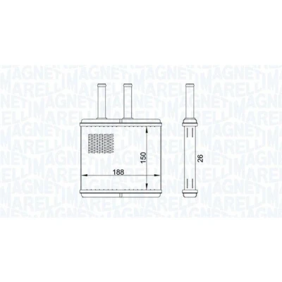 Bilde av MAGNETI MARELLI 350218437000 Varmeveksler