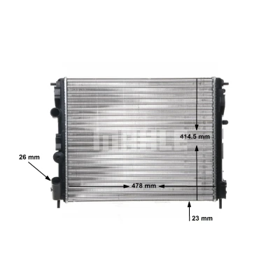Bilde av MAHLE ORIGINAL CR 36 000S Radiator 480 414 23 Kjøleribber satt sammen mekanisk RENAULT: Kangoo I