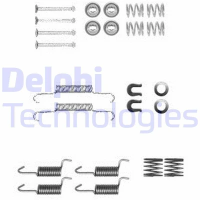 Bilde av DELPHI LY1367 Teilbehørsett, parkeingsbremse sko MITSUBISHI: Outlander 2 SUV, Grandis, Lancer 8 Limousine, SUBARU: Outback IV, Forester III