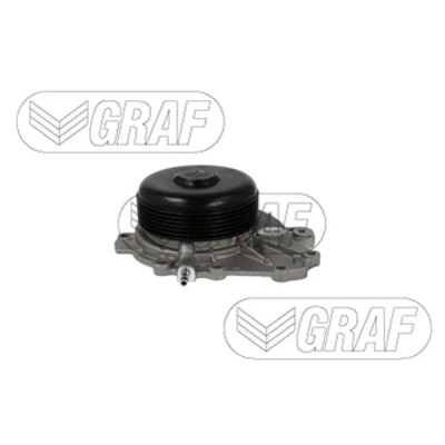 Bilde av GRAF PA1282 Vannpumpe med tetning styrt m/undertrykk stålplate 105,3 for vifteremdrift MERCEDES BENZ: E Klasse T modell, GLC SUV