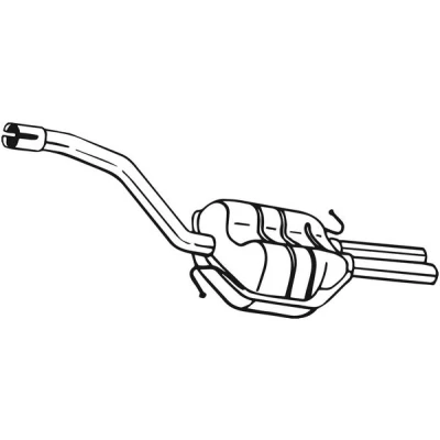 Bilde av Bakre eksospotte BOSAL 220 027