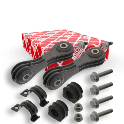 Bilde av FEBI BILSTEIN 40089 Reparasjonssett, stabilisatorlager framaksel venstre, høyre med koblestag VOLKSWAGEN: Golf 4, 4 Variant