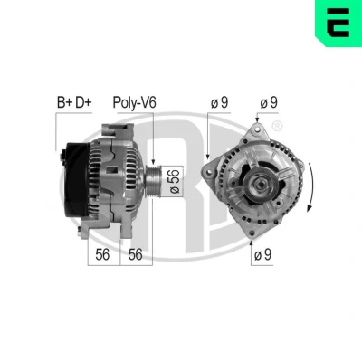 Bilde av ERA 210181A Dynamo 14V 100A VOLVO: V70 I, C70 I Cabrio
