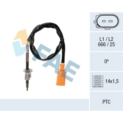 Bilde av FAE 68014 Sensorer etter sotpartikkelfilter SKODA: Octavia 3 Combi