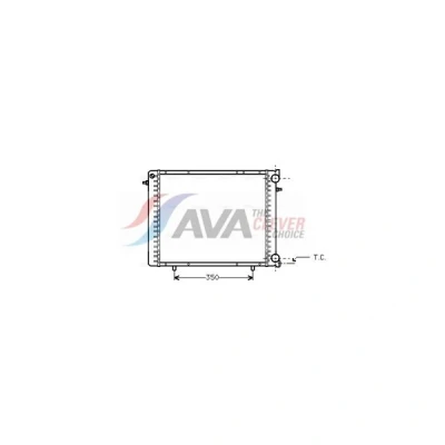 Bilde av PRASCO RT2045 Radiator Aluminium 480 378 34 Kjøleribber satt sammen mekanisk