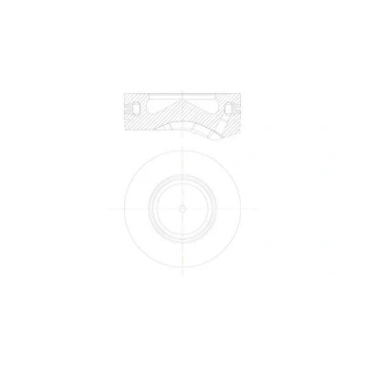 Bilde av MAHLE ORIGINAL 081 PI 00105 000 Motorstempel 84,0 kjølt kolberingbærer med kolberingbærer, kjølekanal BMW: X5, 3 Touring