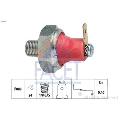 Bilde av FACET 7.0094 Oljetrykkbryter 1/8 GAS Made in Italy OE Equivalent