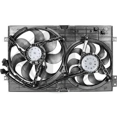 Bilde av DIEDERICHS DCL1228 Kjølevifte 350mm 12V 250 200WW med kjølerøufteramme (kant) elektromotor Climate