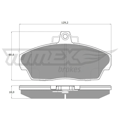 Bilde av TOMEX brakes TX 15 40 Bremseklosser framaksel LAND ROVER: Freelander I SUV