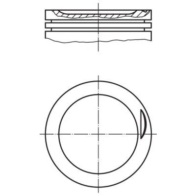 Bilde av MAHLE ORIGINAL 030 83 02 Motorstempel 83,01