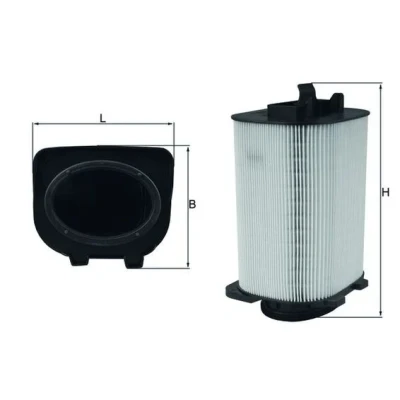 Bilde av MAHLE ORIGINAL LX 3775 Luftfilter 257,0 121 138,4 Filterinnsats MERCEDES BENZ: E Klasse T modell, C Sedan, Sedan