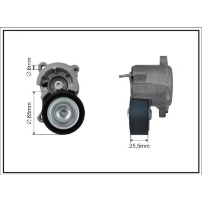 Bilde av CAFFARO 100500SP Spennarm, kilerem med ribber PEUGEOT: 307 SW, 406 Sedan