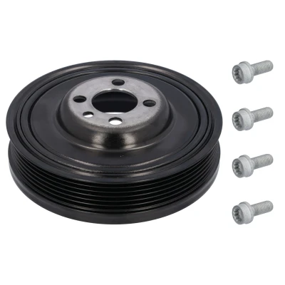 Bilde av FEBI BILSTEIN 193722 Remskive Veivaksel 6PK 143 med skruer AUDI: A6 C7 Avant, Sedan, Q5, VOLKSWAGEN: Amarok Pick up, Multivan 5 (7HM
