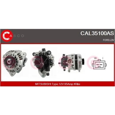Bilde av CASCO Generator 12V 95A M8 CPA0094 56mm med integrert regulator PEUGEOT: 106 II Hatchback CAL15238AS