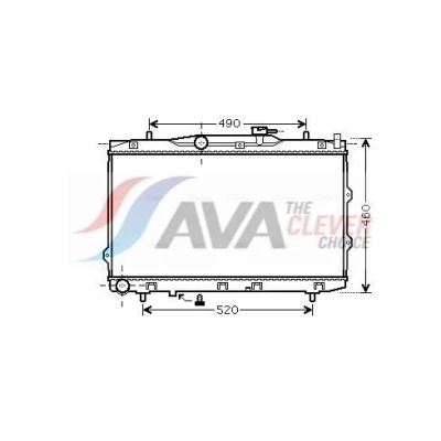 Bilde av Radiator, motorkjøling kia cerato halvkombi i, sedan i OE 25310 2F000, 2F020, 2F040