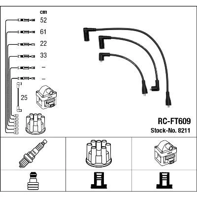 Bilde av NGK 8211 Pluggledninger 5