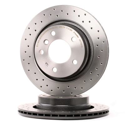 Bilde av BREMBO XTRA LINE 09.7702.1X Bremseskiver 294 19 5 perforert / ventilert belagt høy karbon med skruer BMW: 3 Touring, Coupé, Sedan