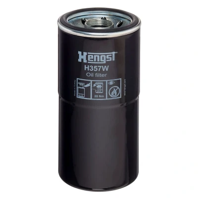 Bilde av HENGST FILTER H357W Oljefilter 1 1/2 12 U Påskruingsfilter