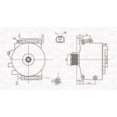 Bilde av MAGNETI MARELLI 063731764010 Dynamo 12V 200A MERCEDES BENZ: E Klasse Sedan, T modell