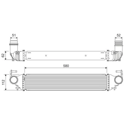 Bilde av VALEO 818312 Ladeluftkjøler Aluminium uten sensor