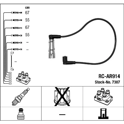 Bilde av NGK 7307 Pluggledninger 4