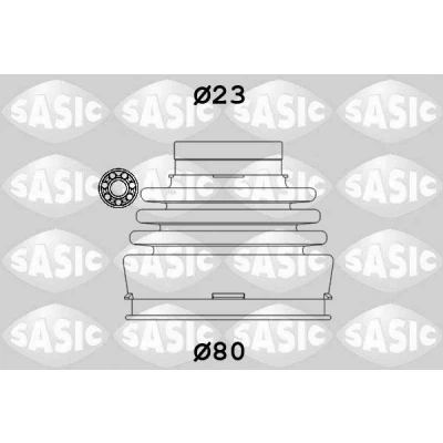 Bilde av SASIC 9004630 Drivakselmansjett girkassesiden FIAT: Uno Hatchback, Panda II I Hatchback