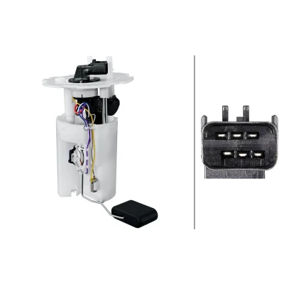 Bilde av HELLA 8TF 358 306 541 Brennstoff leveringsenhet med tetning, tankmåler elektrisk Bensin