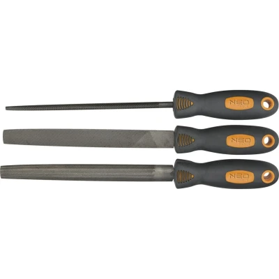 Bilde av NEO TOOLS 37 605 Filsett 200 3 rundfil, Halvrund fil, Flatfil, butt