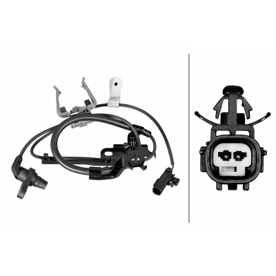 Bilde av HELLA 6PU 358 219 111 ABS Sensor med klammer Hall prinsipp 2 1075