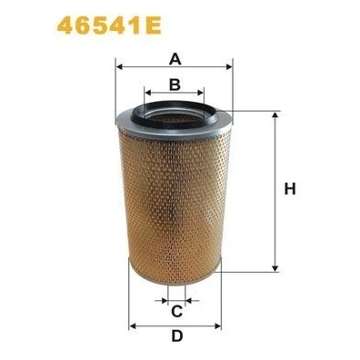 Bilde av WIX FILTERS 46541E Luftfilter 383 227 Filterinnsats IVECO: EuroCargo I III, MAN: L 2000