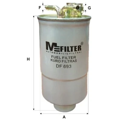 Bilde av Drivstoffilter MFILTER DF 693