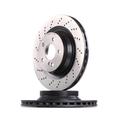 Bilde av BREMBO COATED DISC LINE 09.C502.11 Bremseskiver 330 26 5 perforert / ventilert belagt høy karbon med skruer MERCEDES BENZ: E Klasse T modell