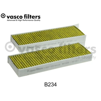 Bilde av DAVID VASCO B234 Kupéfilter aktivkullfilter med polyfenol 294 96 32 kvadratisk PEUGEOT: Partner II Van, 3008 I, SUV, CITROËN: Berlingo Van