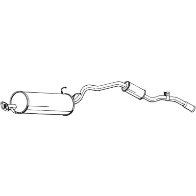 Bilde av Bakre eksospotte BOSAL 286 233