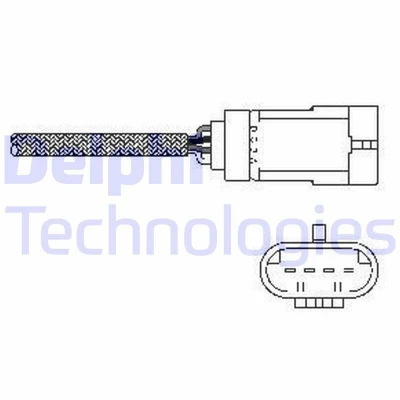 Bilde av DELPHI ES10793 12B1 Lambdasonde planarsonde, oppvarmet RENAULT: LAGUNA 2 Grandtour, MEGANE Coupe Cabriolet, SCENIC