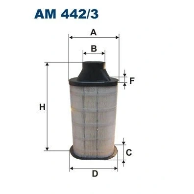 Bilde av FILTRON AM 442/3 Luftfilter 635 236, 308, 278 Filterinnsats