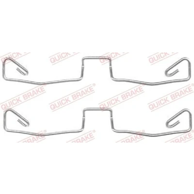 Bilde av QUICK BRAKE 109 1633 Tibehørsett, skivebremse belegg AUDI: A6 C5 Avant, Allroad