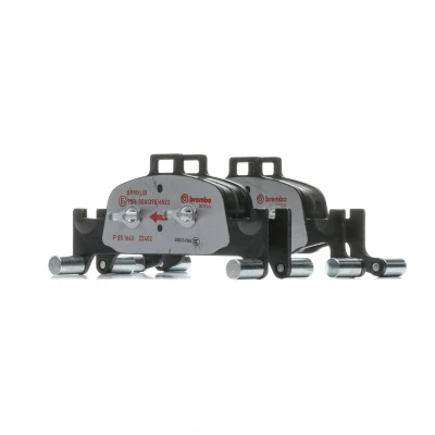 Bilde av BREMBO P 85 164X Bremseklosser klargjort for slitasjeindikator med antihyle blikk balansevekter, uten tilbehør AUDI: A4 B9 Avant, A5 Sportback