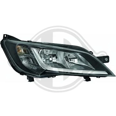 Bilde av DIEDERICHS 3484780 Frontlykter høyre W21/5W, WY21W, H7 Halogen med parkeringslys, nærlys, blinklys, uten tåkelykt for høyrekjøring lyspære