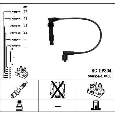 Bilde av NGK 8458 Pluggledninger 4