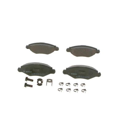 Bilde av BOSCH 0 986 494 039 Bremseklosser Low Metallic med montageanvisning, antihyle blikk, skruer PEUGEOT: 207 Hatchback, 206 SW