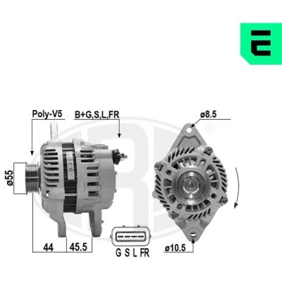 Bilde av ERA 209644A Dynamo 12V 85A