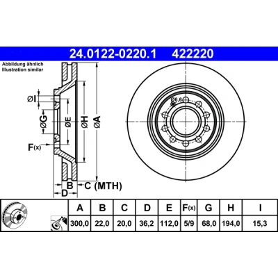 Bilde av Bremseskive, Bakaksel, audi a4 b6, b6 avant, cabriolet, b7, b7 8E0 615 601 K, R