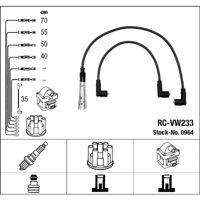 Bilde av NGK 0964 Pluggledninger 5