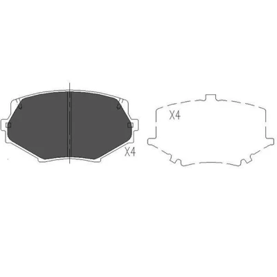 Bilde av KAVO PARTS KBP 4527 Bremseklosser med akustisk slitasjevarsel MAZDA: MX 5 I, 2