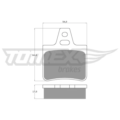 Bilde av TOMEX brakes TX 12 07 Bremseklosser bakaksel CITROËN: BX Hatchback, CX 1