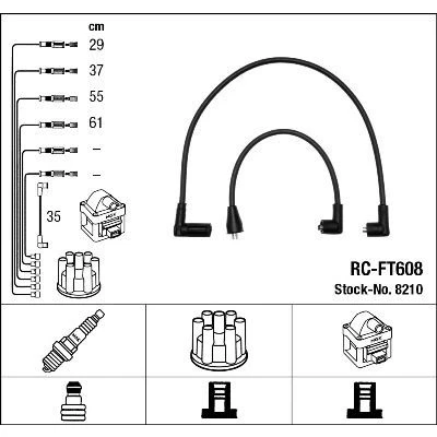 Bilde av NGK 8210 Pluggledninger 5