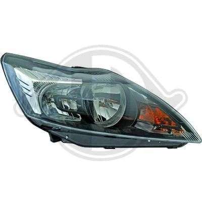 Bilde av DIEDERICHS 1417183 Frontlykter venstre H7, H7/H1, H1 med svingelys for høyrekjøring elektromotor FORD: FOCUS 2, 2 Kombi, Cabriolet