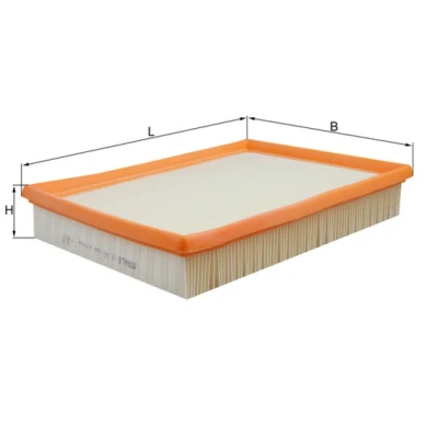 Bilde av MAHLE ORIGINAL LX 443 Luftfilter 46,9 212 Filterinnsats VOLVO: 960 II Sedan, 740 940 Sedan